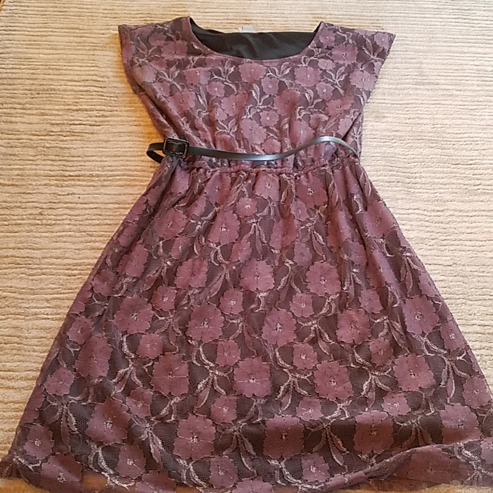 Purple and silver dress